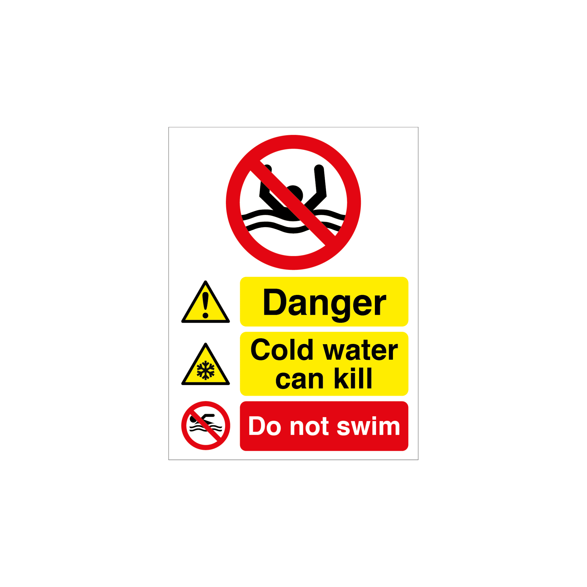 MASTER-COPY-Aggregate-Industries-Quarry-signs-07 Danger Cold Water Can Kill - Do Not Swim Quarry Sign - Image 1