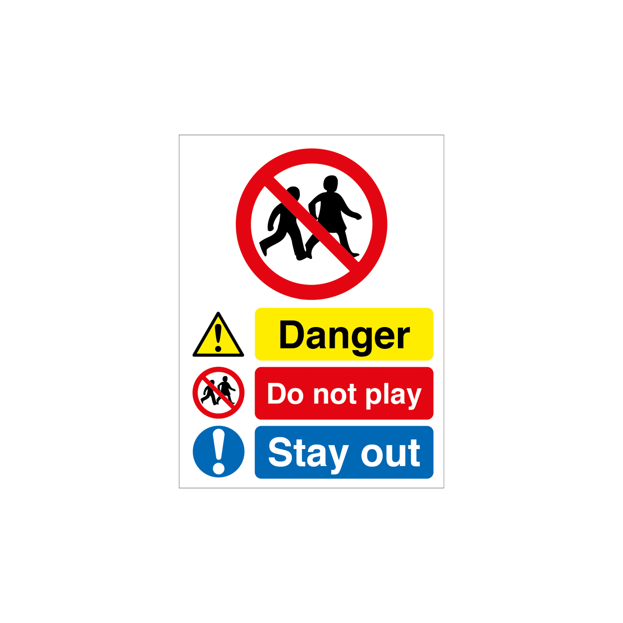 MASTER-COPY-Aggregate-Industries-Quarry-signs-11 Danger Do Not Play - Stay Out Quarry Sign - Image 1