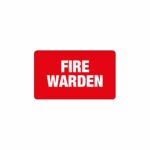 PVC Insert Card - FIRE WARDEN (100 x 60mm)