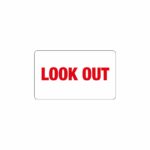 PVC Insert Card - LOOK OUT (100 x 60mm)