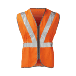 Black Knight - Hi-Vis Rail Spec Orange - Premium Pull Apart Safety Waistcoat