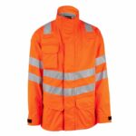 Progarm 9140 Hi-Vis Rail Spec Orange FR-AST-ARC Unlined Waterproof Jacket - Image 5