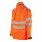 Progarm 9140 Hi-Vis Rail Spec Orange FR-AST-ARC Unlined Waterproof Jacket - Image 4