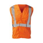 Black Knight - Hi-Vis Rail Spec Orange - Non Metallic Pull Apart Safety Waistcoat