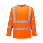 Portwest Hi-Vis Rail Spec Orange Long Sleeved T-Shirt