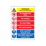 Warning This is an ATEX Area Sign