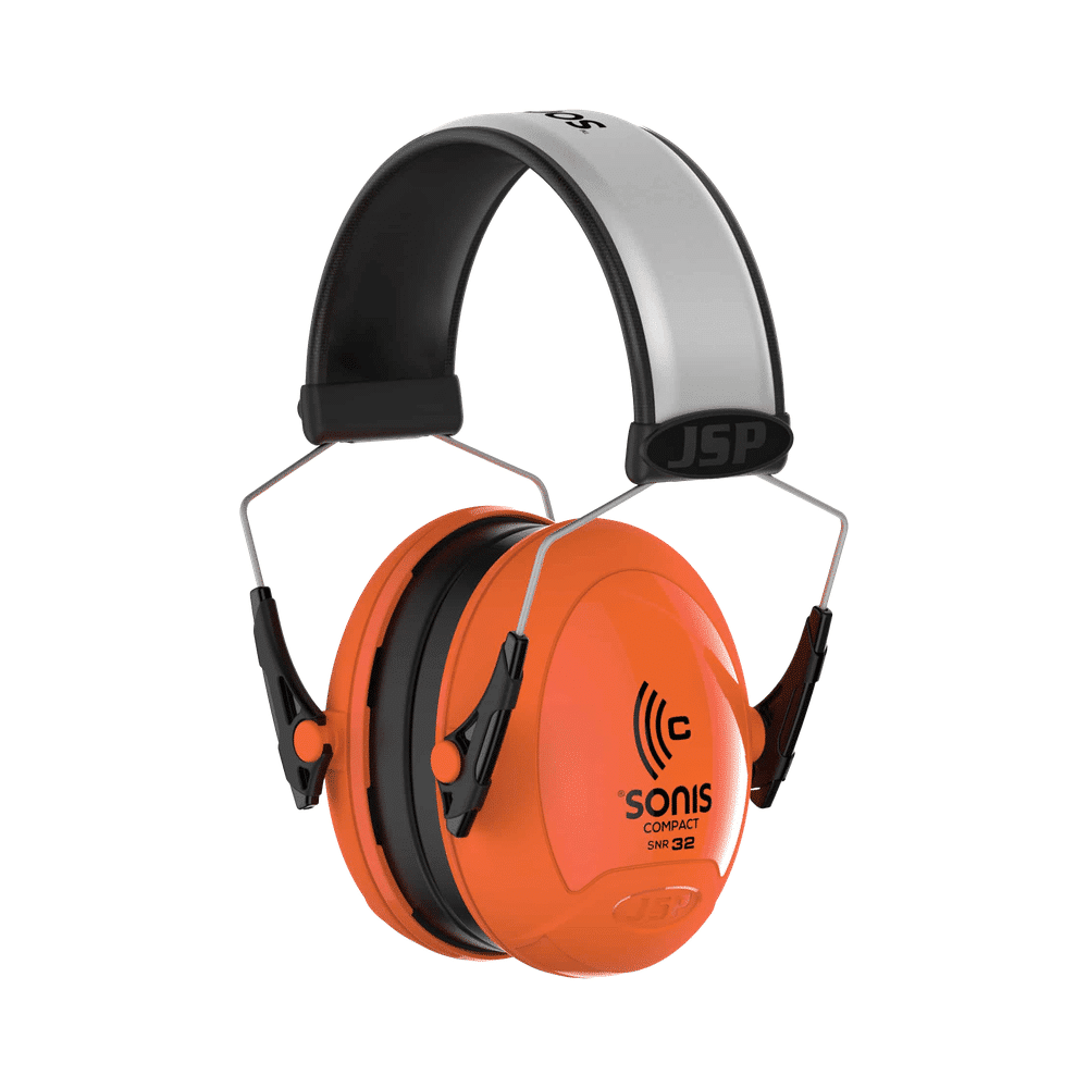 aeb030-0b1-d00-main-1.png JSP Sonis Compact Low Profile Extra Visibility Adjustable Ear Defenders - 32dB SNR - Image 1