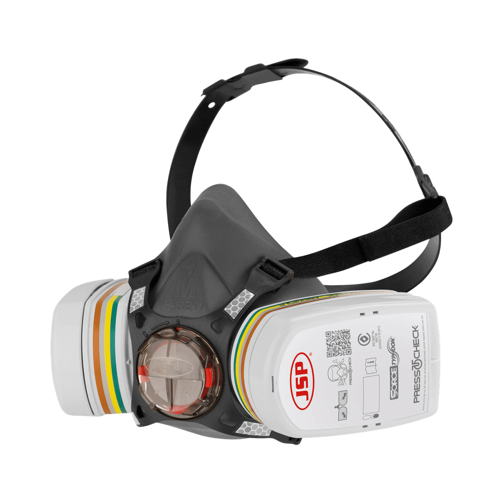 bht0c3-0l5-n00-main-1.png JSP Force8 Half-Mask Respirator with PressToCheck - ABEK1 P3 Filters - Image 1