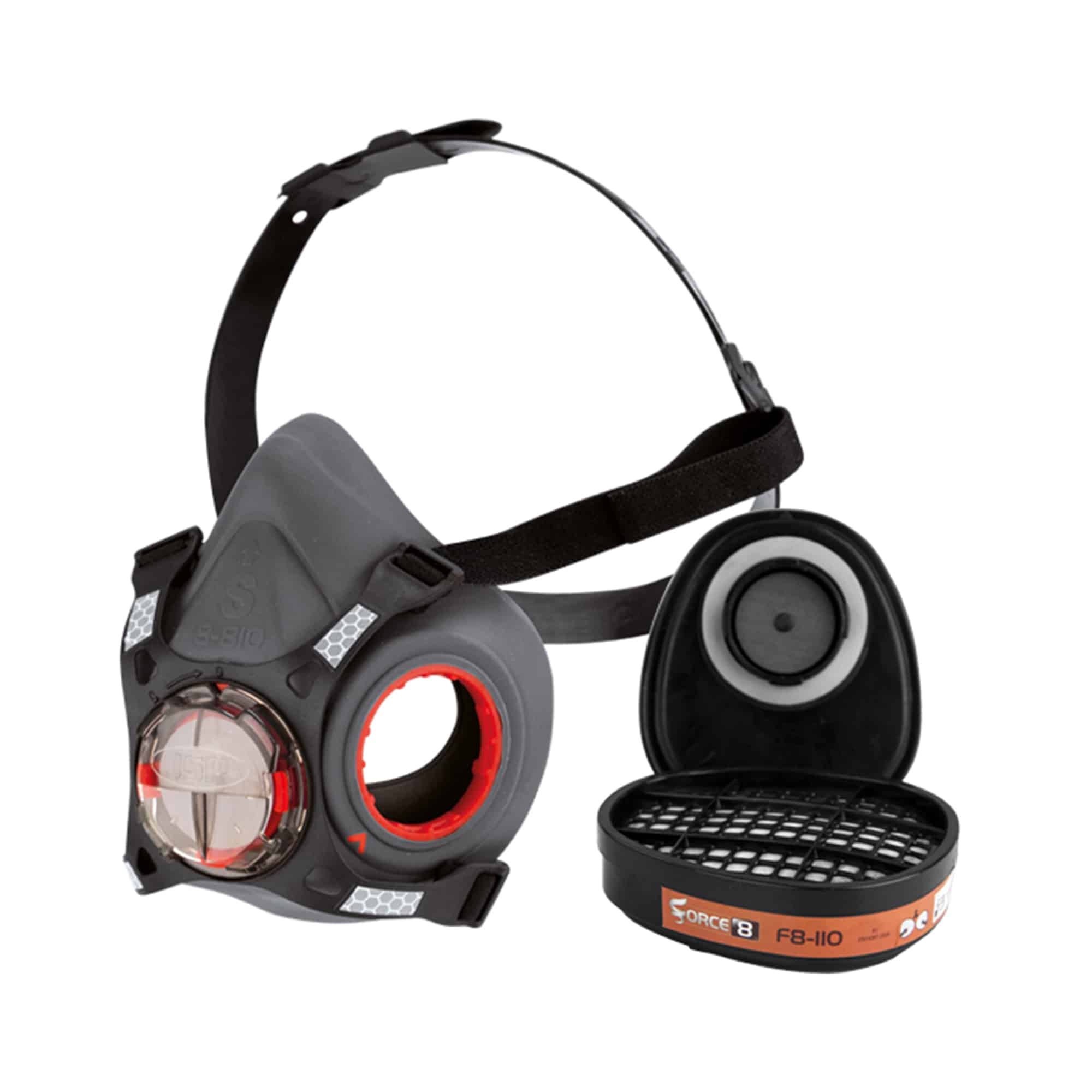 bht213-0l5-800-main-1.jpeg Force®8 Half-Mask with A1 Classic Filters - Image 1