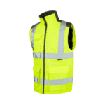Leo Workwear - Torrington Hi-Vis Yellow Bodywarmer