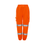 Supertouch - Hi-Vis Rail Spec Orange Combat Style Jogging Bottoms