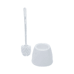 White Toilet Brush And Holder Set
