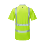 Pulsar LIFE Hi-Vis Yellow Men's Short Sleeve Polo Shirt - Image 3