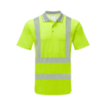 Pulsar LIFE Hi-Vis Yellow Men's Short Sleeve Polo Shirt - Image 2