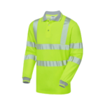 Pulsar LIFE Hi-Vis Yellow Men's Long Sleeve Polo Shirt