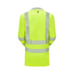Pulsar LIFE Hi-Vis Yellow Ladies Long Sleeve Polo Shirt - Image 3