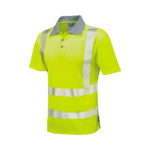 Leo Workwear - Woolacombe Hi-Vis Yellow Coolviz Plus Polo Shirt