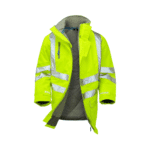 Pulsar Hi-Vis Yellow Padded Storm Coat - Image 4