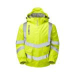 Pulsar Hi-Vis Yellow Padded Bomber Jacket - Image 2