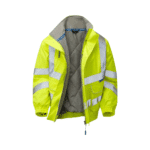 Pulsar Hi-Vis Yellow Padded Bomber Jacket - Image 4