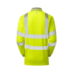 Pulsar Hi-Vis Yellow Long Sleeve Polo Shirt - Image 3