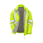 Pulsar Hi-Vis Yellow Soft Shell Jacket - Image 4