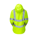 Pulsar Hi-Vis Yellow Ladies Unlined Storm Coat - Image 2