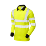 Pulsar Hi-Vis Yellow FR-AST-ARC Long Sleeve Polo Shirt