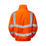 Pulsar Hi-Vis Rail Spec Orange Padded Bomber Jacket - Image 2