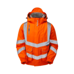 Pulsar Hi-Vis Rail Spec Orange Padded Bomber Jacket - Image 3