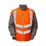 Pulsar Hi-Vis Rail Spec Orange Interactive Body Warmer - Image 3