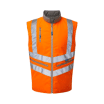 Pulsar Hi-Vis Rail Spec Orange Interactive Body Warmer - Image 6