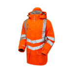 Pulsar Protect Hi-Vis Rail Spec Orange Mesh Lined Storm Coat