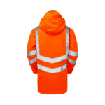 Pulsar Protect Hi-Vis Rail Spec Orange Mesh Lined Storm Coat - Image 2