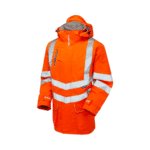 Pulsar Protect Hi-Vis Rail Spec Orange Padded Storm Coat
