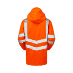 Pulsar Protect Hi-Vis Rail Spec Orange Padded Storm Coat - Image 2