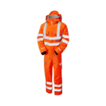 Pulsar Hi-Vis Rail Spec Orange Waterproof Coverall