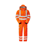 Pulsar Hi-Vis Rail Spec Orange Waterproof Coverall - Image 3