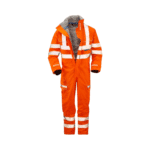 Pulsar Hi-Vis Rail Spec Orange Waterproof Coverall - Image 4