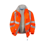 Pulsar Hi-Vis Rail Spec Orange Unlined Bomber Jacket - Image 4