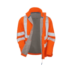 Pulsar Hi-Vis Rail Spec Orange Soft Shell Jacket - Image 4