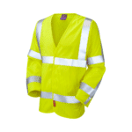 Leo Workwear - Meshaw Hi-Vis Yellow Anti-Static Long Sleeve Waistcoat