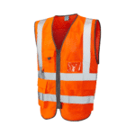 Leo Workwear - Cobbaton Hi-Vis Rail Spec Orange Coolviz Superior Waistcoat