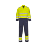 Portwest MV28 Modaflame Hi-Vis Yellow / Navy FR ARC Coverall