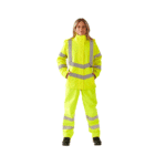 Supertouch Hi-Vis Yellow Women’s Sophia lightweight Jacket - Image 5