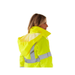 Supertouch Hi-Vis Yellow Women’s Sophia lightweight Jacket - Image 4