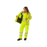 Supertouch Hi-Vis Yellow Women’s Kamela Padded Jacket - Image 4
