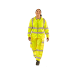 Supertouch Hi-Vis Yellow Women’s Eshaal Zipper Sweatshirt - Image 3