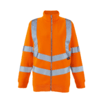 Supertouch Hi-Vis Rail Spec Orange Women’s Eshaal Zipper Sweatshirt