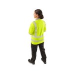 Supertouch Hi-Vis Yellow Women’s Jaya Birds Long Sleeve Eye Polo - Image 4